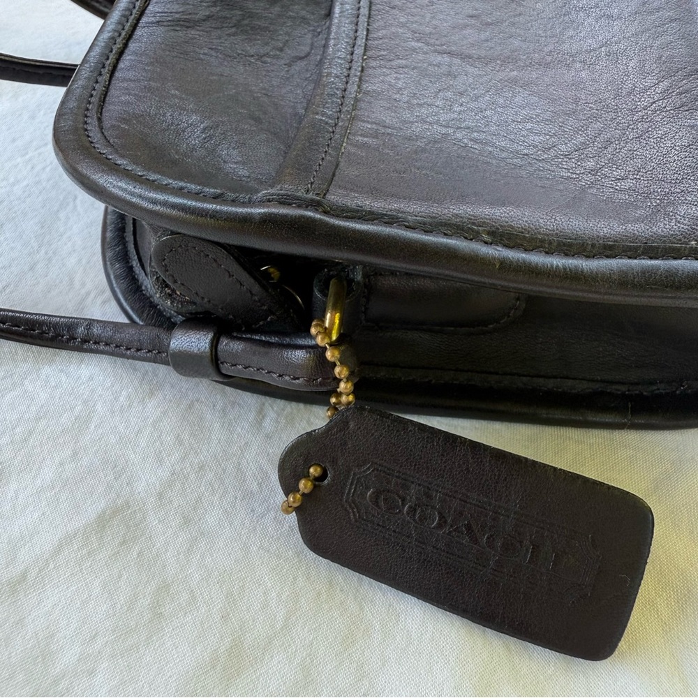 Vintage Coach (1997) Abbie Zip Crossbody Bag Black  M7M-9017 - Picture 5 of 9